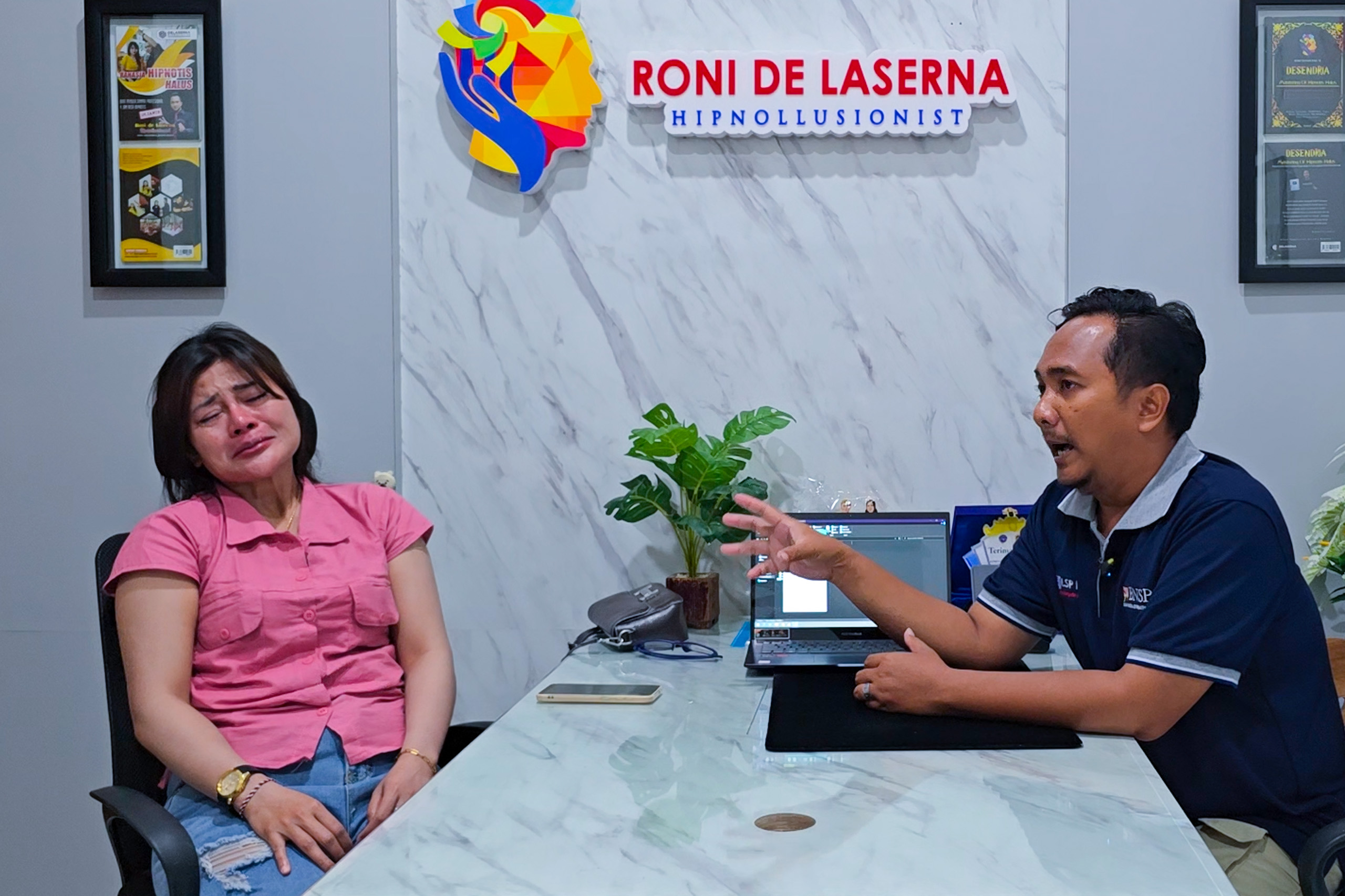 Luka Batin klient dari Semarang